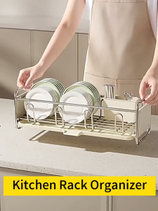 Giá Phơi Bát Đĩa Đa Năng Bát Thoát Nước Giá Tổ Chức Bồn Rửa Chén Bộ Đồ Ăn Giá Đỡ Cốc Tiện Lợi Cho Không Gian Bếp