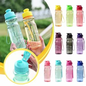 Bình Nước Thể Thao Dung Tích Lớn Dành Cho Nữ Bình Nước Mùa Hè Di Động Có Dây Đeo Nhựa Cấp Thực Phẩm Cốc Thể Thao Tiện Dụng