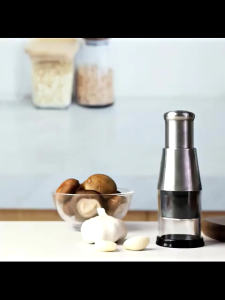 Alat Pemotong Sayuran Bawang Putih Pengupas Rumah Tangga Dan Perajang Genggam Dapur/Alat Perajang Bawang Putih Multifungsi  Slicer Praktis Pemotong/Stainless Steel/Electroplated LS