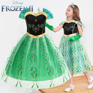 Halloween Cosplay Dress For Girl Snow Queen Princess Costume Elsa Frozen Dress Anna Princess Dress Stage Birthday Dress