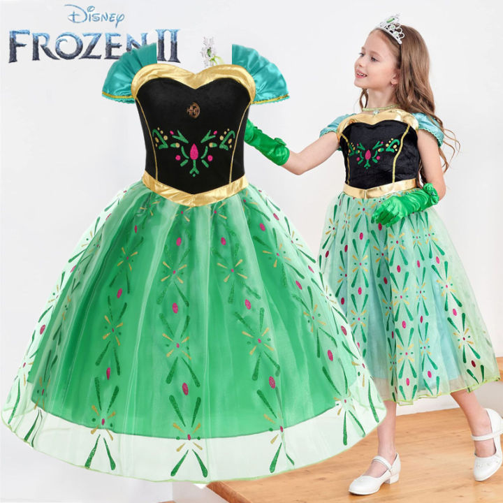 Váy Cho Bé Gái In Hình Công Chúa Elsa Và Anna Siêu Dễ Thương Mặc Đi Học, Đi  Chơi | Lazada.vn
