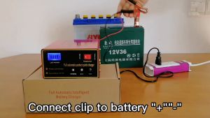 Charger Aki Accu Cas Baterai Mobil Motor Smart Fast Charger Accu Battery 12V 24V 6A-100AH