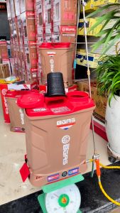 [BGA20A14G] Bình Xịt Điện 20L BGAS Áp Lực Mạnh 150PSI - Tặng Béc 3 Inox - 2 Bơm - Ắc Quy 12V/14AH