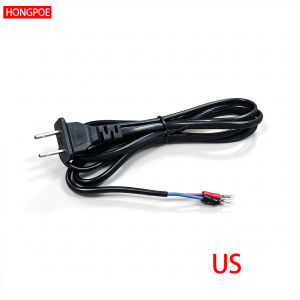 Power Cord/Extension Cord 2-Core/3-Core Bare Wire EU US AU UK Plug U/Y-Type Crimped Spade End Power Line LED Drive/SMPS AC Input