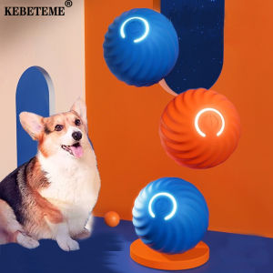 KEBETEME Smart Dog Toy Ball Automatic Moving Bouncing Rolling Ball Electronic Interactive Pet Toy USB Rechargeable for Dog Cat Product