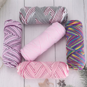 5pcs Gradient Milk Yarn - 500g Thick Blend for DIY Knitting & Crochet - Ideal for Sweaters Scarves and Blankets Crochet Yarn