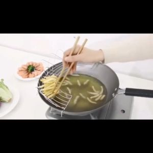 Yo-Fun Filter Rack Stainless Steel Semicircle Steaming Drain Oil Holder Kitchen Cooking Foldable Gadgets