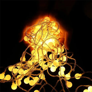 10M Fairy Garland LED Ball String Lights Outdoor Waterproof for Christmas Tree Wedding Home Indoor Decoration US/EU Plug Powered
