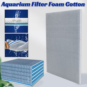 Fish Tank Filter Cotton Reusable 8D Fish Tank Filter Sponge No Glue Foam Biochemical Cotton Aquarium Filter Foam Cotton Aquarium Filter Media