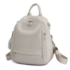 ZENCY | Zency Fashion Genuine Leather Womens Backpack High Quality School Travel Female Shopper Shoulder Bags Satchel Rucksack Commuter
