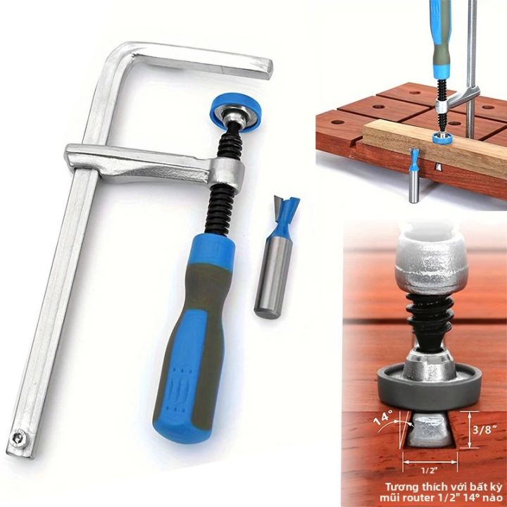 Bộ Kẹp Đuôi Én Với Tay Cầm Mềm Và Mũi Khoan Đuôi Én Dùng Cho Ray Dẫn ...