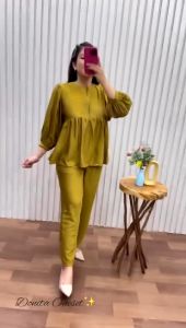 SETELAN WANITA TERBARU POLO LINEN DONITA ONESET TERLARIS 2023 / ONE SET WANITA OOTD HIJAB KOREAN STYLE