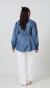 Blus Kemeja Wanita Terbaru Bahan Toyobo Ukuran All Size