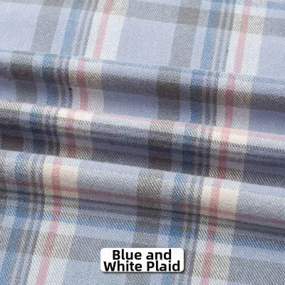 Lingyin | Check Plaid Soft Processed Cotton Fabric for DIY Projects