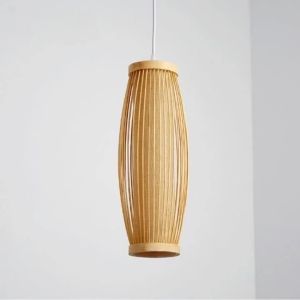 JOYINLED Japanese Style Bamboo Chandelier Rattan Woven Pendant Light E27 Hanging Ceiling Lamp for Cafe Restaurant Home Decor