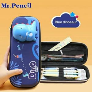 Kotak pensil 3D kartun squishy anak Kotak pensil 3D space dino unicorn