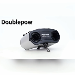 Doublepow พัดลมคาดเอว 24000mah ชาร์จแบบ Type-C พัดลม/พาวเวอร์แบงค์ 2in1 ลดอุณหภูมิเร็ว พัดลมติดเอว