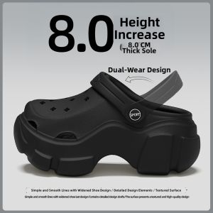 BAIMUQINGCHEN | Thick Sole Elevating Arch Support Anti-slip Odor-Resistant Sandals