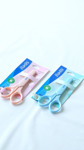 Bantex Gunting Anak Sekolah Ujung Bulat Aman / Student Scissor 127 mm Dilengkapi Pelindung BD1201