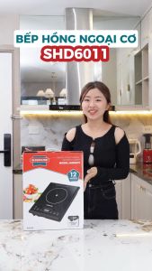 Bếp Hồng Ngoại Đơn SUNHOUSE SHD6011/SHD6012A - Công suất 2000W - Phù hợp với mọi loại nồi - Kinh cường lực chịu nhiệt - Bảo hành 12 tháng - Hàng Chính Hãng