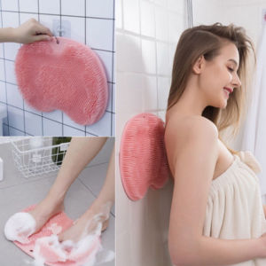 Tấm Chà Lưng Cọ Chân Tạo Bọt Silicon Dán Tường Massage Tiện Lợi  Thảm Tắm Chà Lưng Mát Xa Tẩy Tế Bào Chết Không Trượt Thiết Kế Lỗ Treo Thân Thiện Với Môi Trường