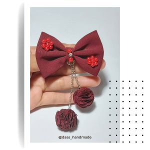 [pita pom pom]Bros Hijab handmade/Bros Kain/Bros Bunga/Pin Hijab/Aksesoris Hijab/Bros Souvenir