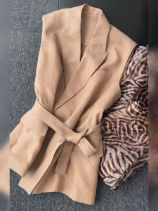 DANTING | Vintage Style Suit Vest and Skirt Set Slim Fit Casual Summer