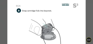 Bộ Nút Khóa BOA Giày Xe Đạp S3 L/R Kim Loại Màu Chrome.