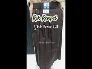 Rok Sekolah Panjang Rempel Coklat Pramuka Seragam sekolah SMP SMA Kain Drill