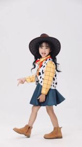 ชุดคอสเพลย์ Toy Story Jessi Woody สไตล์คาวบอย สําหรับเด็กและผู้หญิง เหมาะสำหรับการเดินปวดหลังใหม่ คริสต์มาส