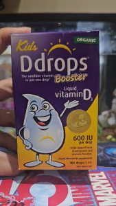 Kids Ddrops Booster Vitamin D3 - Bổ Sung 600IU Vitamin D3 Thuần Cho Trẻ Từ 1 Tuổi Lọ 180 Giọt