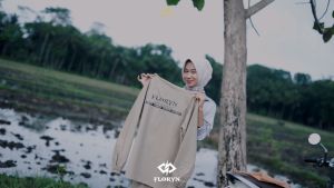 Jas Hujan Wanita Rok Mantel Hujan Setelan Baju & Rok Dewasa Bahan PVC Tebal BY FLORYN