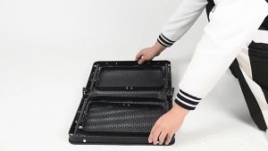 Portable Folding Table Heavy Duty Mesh Surface Outdoor Tables for Picnic Barbecue High Quality Aluminum Metal Adjustable