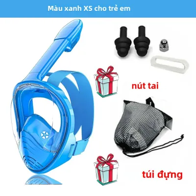 Mặt Nạ Lặn Khô Toàn Mặt Tầm Nhìn Toàn Cảnh 180 Độ Chống Mờ Chống Rò Rỉ Bộ Dụng Cụ Lặn Dành Cho Người Lớn Và Trẻ Em