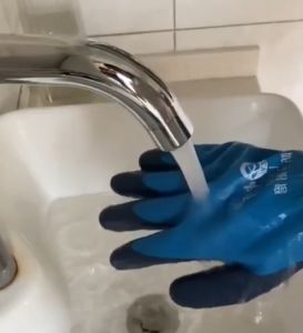 SARUNG GLOVE TANGAN KEBUN BAHAN KARET LATEX WATERPROFF