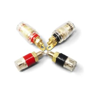 JCD | 2PCS 4mm Banana Plug Socket Binding Post Connector Gold-Plated Speaker Terminal For Amplifier & Audio Equipment