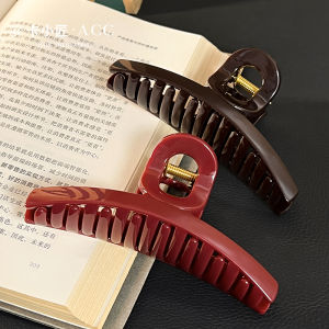 Red Super Large Shark Clamp Hair Accessories for Women Original Design Fresh out New Fashionable Hair Grips Back of Head Styling