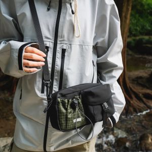 Casual Easiest for Match Crossbody Bag Nylon Waterproof Trendy Brand Chest Bag Men Sports Contrast Color Shoulder Bag Personalized Mobile Phone Bag Women