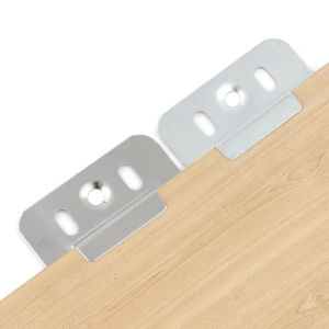 Sudyod【มีสินค้าในสต๊อก】 100 ชิ้น/แพ็ค คลิปล็อคไม้ระแนง เฟอร์นิเจอร์หัวเข็มขัด หัวเข็มขัด Wall Panel Buckle