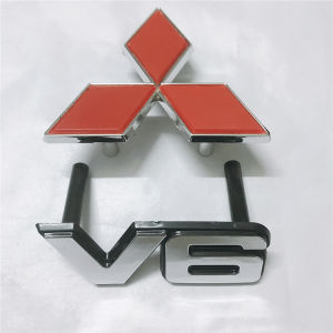 Mitsubishi Pajero V31 V33 V45 Middle Net Label Decoration Modification for Car Brand Emblem Styling Upgrade