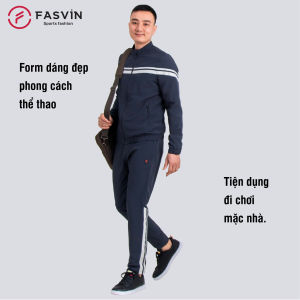 Bộ thể thao nam Fasvin BC20455.HN vải 2 lớp lót lưới vải gió chun mềm mại co giãn