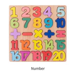 Puzzle kayu mainan edukasi bayi anak 3d Wooden toys Puzzle abc