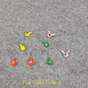 👉 SET 8 Lưỡi Câu Jig Đầu Chì 2g 3.5g Đa Màu – Lưỡi Sắc Bén Câu Lure Cá Nước Ngọt