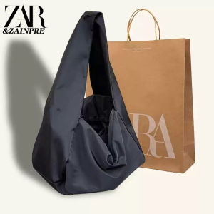 Casual Cool Lazy Black Nylon Canvas Crossbody Bag Womens Summer Large Capacity Versatile Single Shoulder Bag ZAR&ZAINPRE