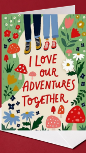 I Love Our Adventures Together Card Cute Sweet Love Romantic Greeting Card Gift Sweet Adventure Couple Greeting Card