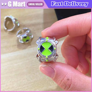 Finger Rings Omnitrix Ring Art Handmade Animation Peripheral Ben 10 Omnitrix Ring Personality Punk Goth Young Hacker Ring Jewelry Accessories