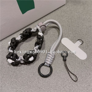 Thickened Short Braid Flower Mobile Phone Lanyard for Outdoor Travel Adjustable Anti-Loss Durable Wrist Strap for Women