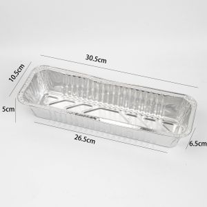 Disposable Aluminum Foil Box High Temperature Resistant Bread Baking Household BBQ Durian Cheese Cake Roasting Kitchen Tool