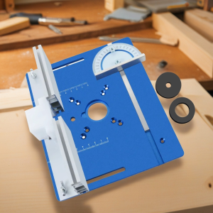 Aluminium Router Table Insert Plate Set of 3 Woodworking Trimmer Electric Wood Milling Flip Plate for Carpenter Auxiliary Tools