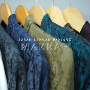 Katsae - Baju Jubah Pria Makkah Gamis Pria Putih Embos Gamis Laki Laki Modern Makkah exclusive PUTIH